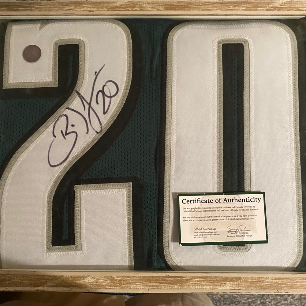 Autograph Brian’s Dawkins jersey